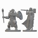 Firbolg Clerics | BeaMini Unpainted RPG Miniatures