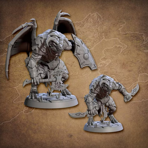 Draconian Shock Troops - B | BeaMini Print to Order Miniatures