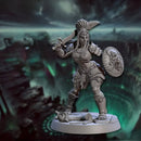 Shieldwarden Dracona Human Fighter | BeaMini Print to Order Miniatures
