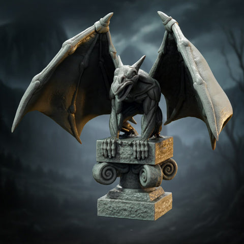 Gargoyle Statue | BeaMini Print to Order Miniatures