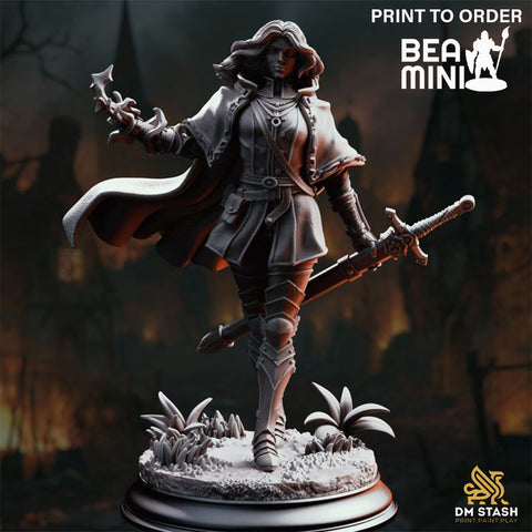 Erina of Amarth - Arcne Knight | BeaMini Print to Order Miniatures