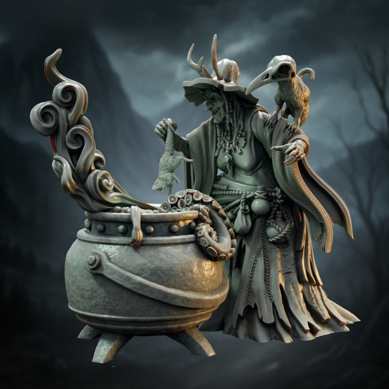 Noctara the Hag | BeaMini Print to Order Miniatures