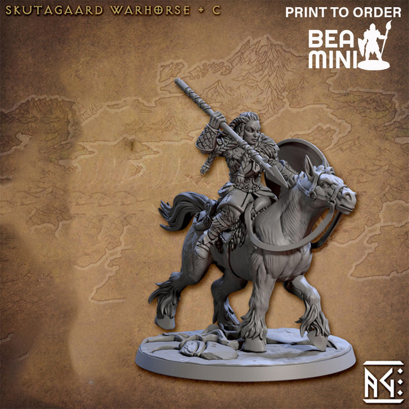 Skutagaard Warhorse | BeaMini Print to Order Miniatures