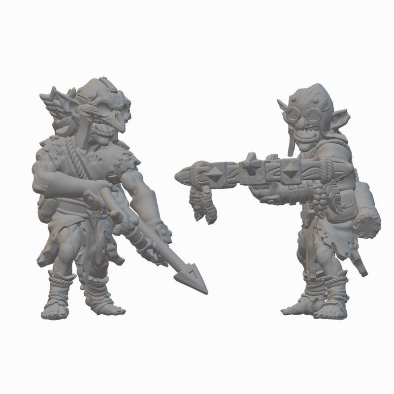 Goblin Rangers | BeaMini Unpainted RPG Miniatures
