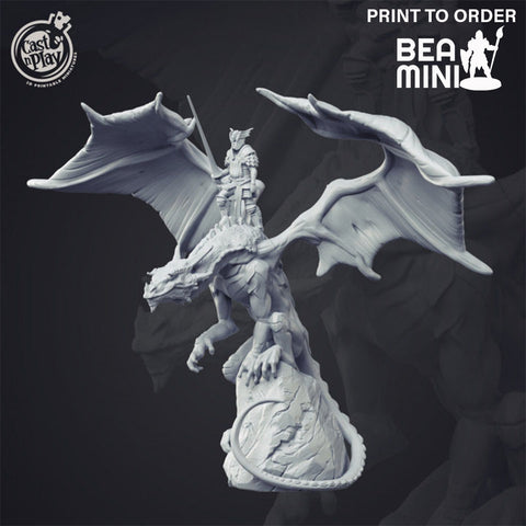 Dragon Rider | BeaMini Print to Order Miniatures
