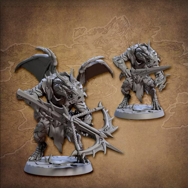 Draconian Shock Troops - C | BeaMini Print to Order Miniatures