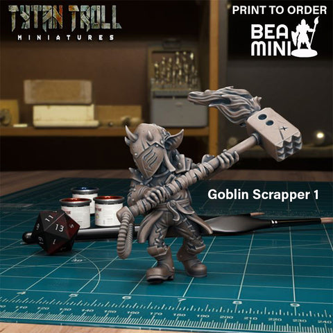 Goblin Scrapper | BeaMini Print to Order Miniatures