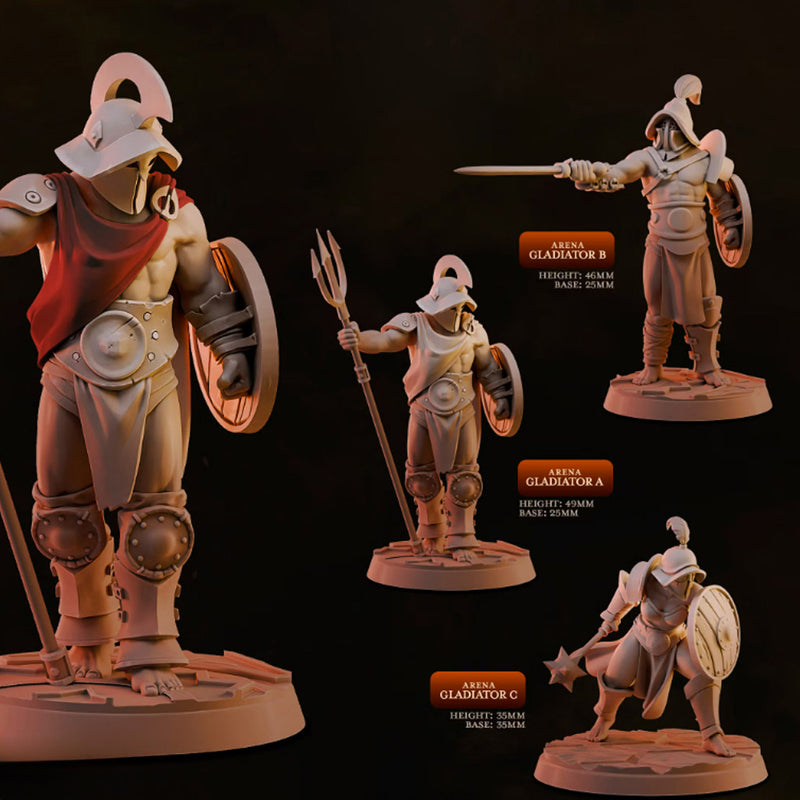 Arena Gladiators | BeaMini Print to Order Miniatures