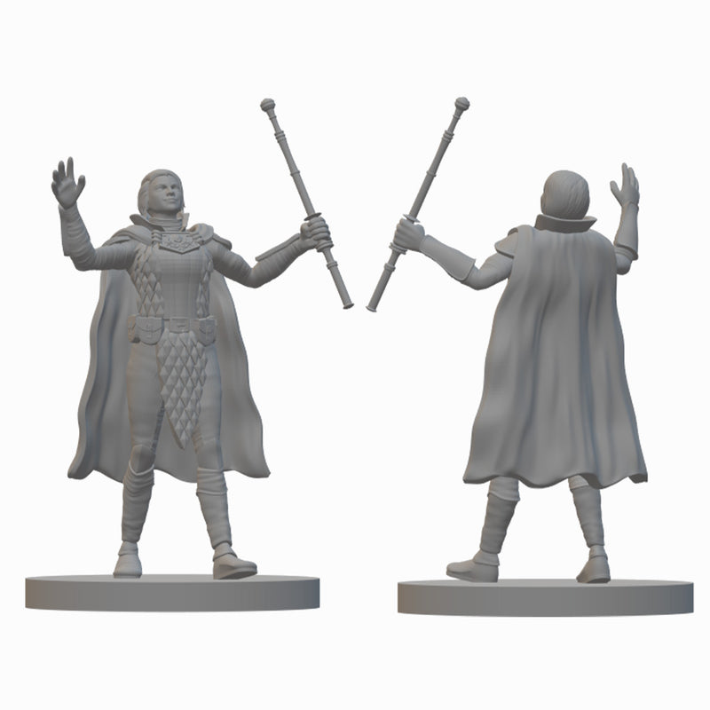 Human Warlocks (wave 2) | BeaMini Unpainted RPG Miniatures