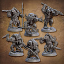 Tortle Barbarians | BeaMini Print to Order Miniatures
