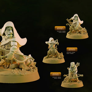 Halfling Hunters | BeaMini Print to Order Miniatures