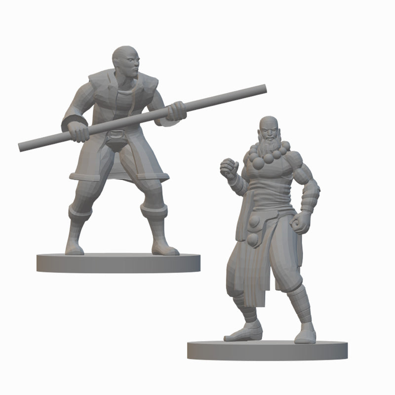Human Monk (wave 3) | BeaMini Unpainted RPG Miniatures