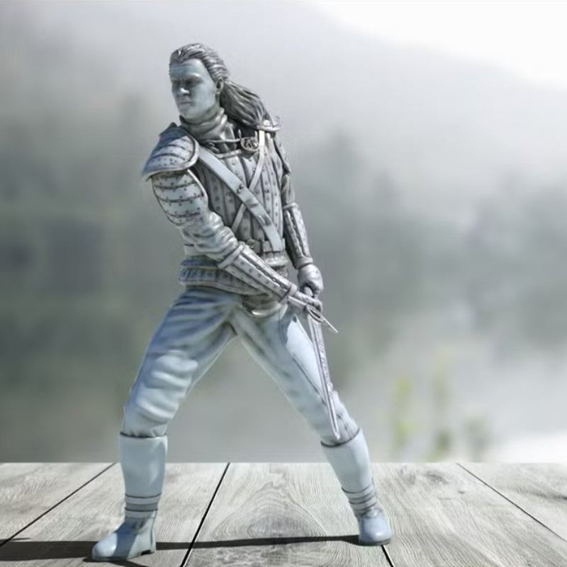 Human Fighter | BeaMini Print to Order Miniatures