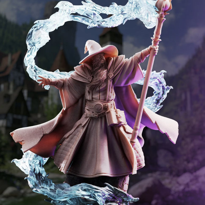 Merlin of Monmouth, Human Wizard | BeaMini Print to Order Miniatures