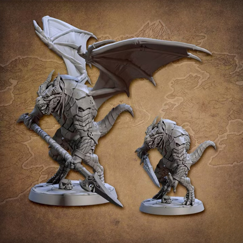 Draconian Shock Troops - F | BeaMini Print to Order Miniatures