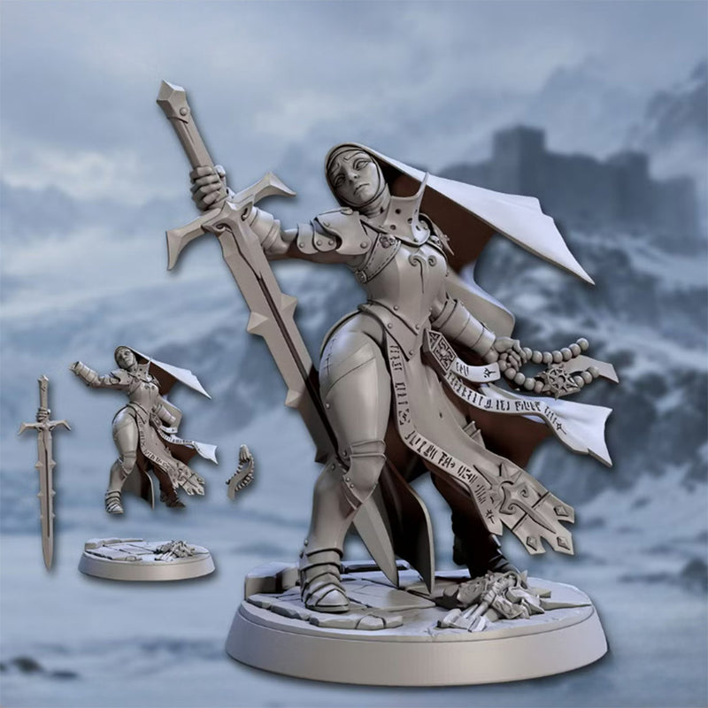Pieta, Blade of Sol | BeaMini Print to Order Miniatures