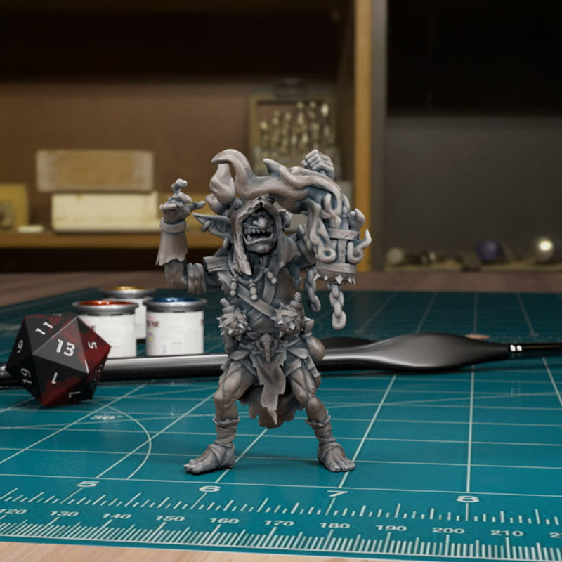 Goblin Shaman 05 | BeaMini Print to Order Miniatures
