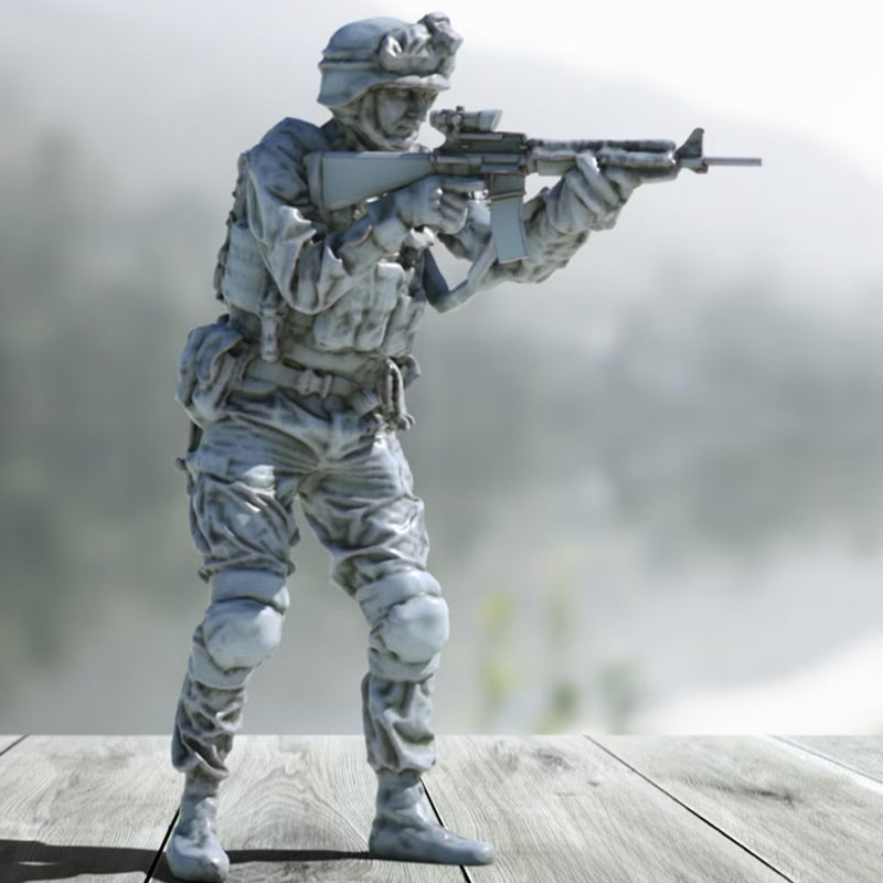 Marine with Assault Rifle | BeaMini Print to Order Miniatures