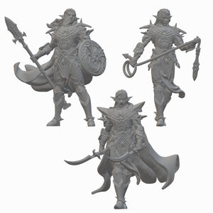 Drow | BeaMini Unpainted RPG Miniatures