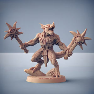 Goldmaw Lizardman D | BeaMini Print to Order Miniatures