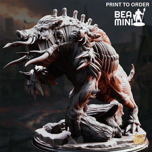 Blighted Giant Boar | BeaMini Print to Order Miniatures