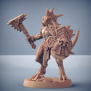Goldmaw Lizardman E | BeaMini Print to Order Miniatures