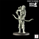 Elven Female Fighter | BeaMini Print to Order Miniatures