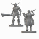 Human Barbarian (Wave 2) | BeaMini Unpainted RPG Miniatures