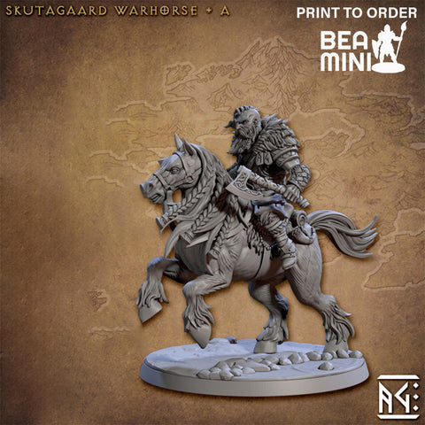 Skutagaard Warhorse | BeaMini Print to Order Miniatures
