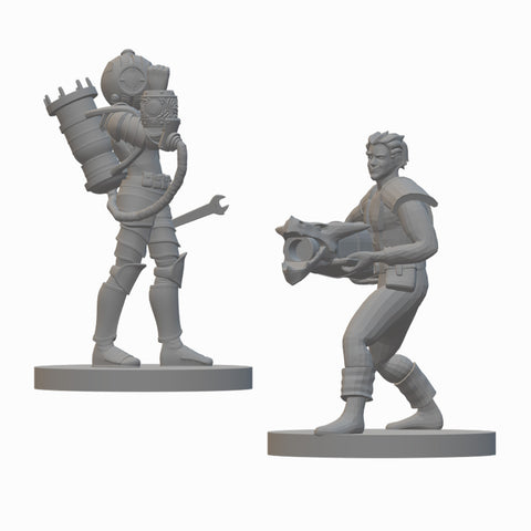 Human Artificer (Wave 2) | BeaMini Unpainted RPG Miniatures