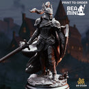 Alwine von Findros - Human Knight | BeaMini Print to Order Miniatures