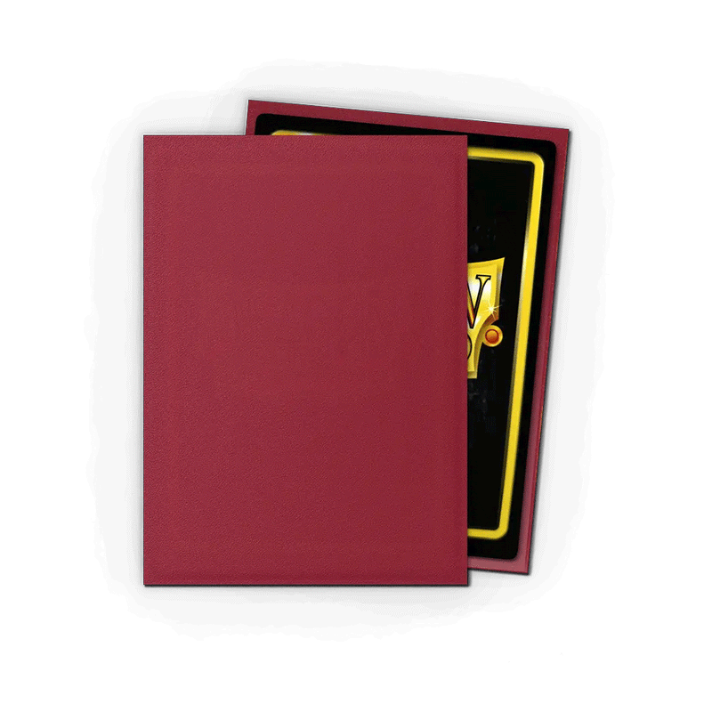 Dragon Shield Standard Matte Sleeves 100 Pack - Blood Red
