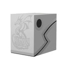 Dragon Shield Double Shell (150 Cards Deckbox) White//Black
