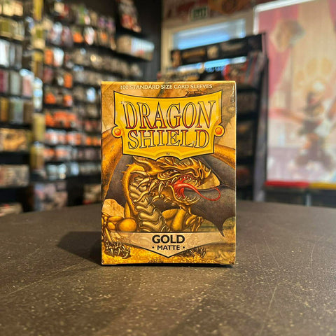 Dragon Shield Standard Matte Sleeves 100 Pack - Gold