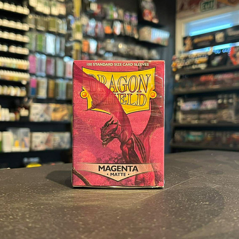 Dragon Shield Standard Matte Sleeves 100 Pack - Magenta