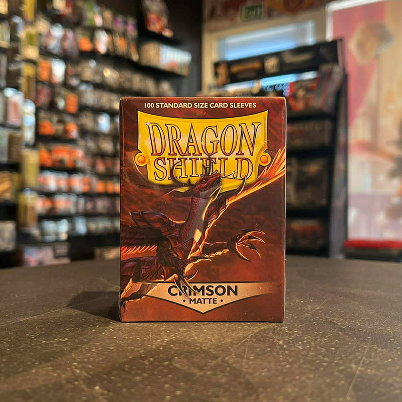 Dragon Shield Standard Matte Sleeves 100 Pack - Crimson