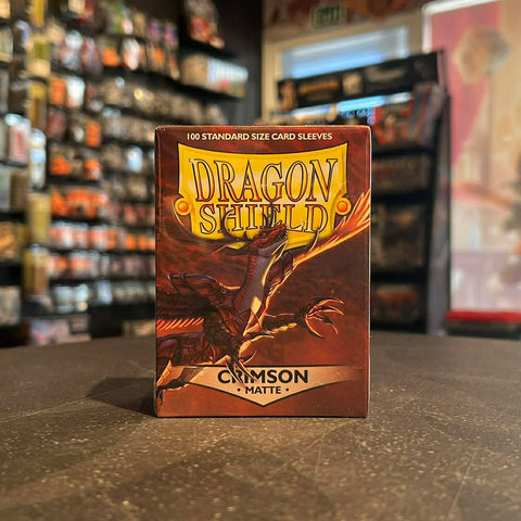 Dragon Shield Standard Matte Sleeves 100 Pack - Crimson