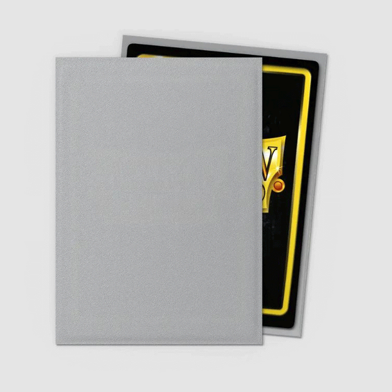 Dragon Shield Standard Matte Sleeves 100 Pack - Silver