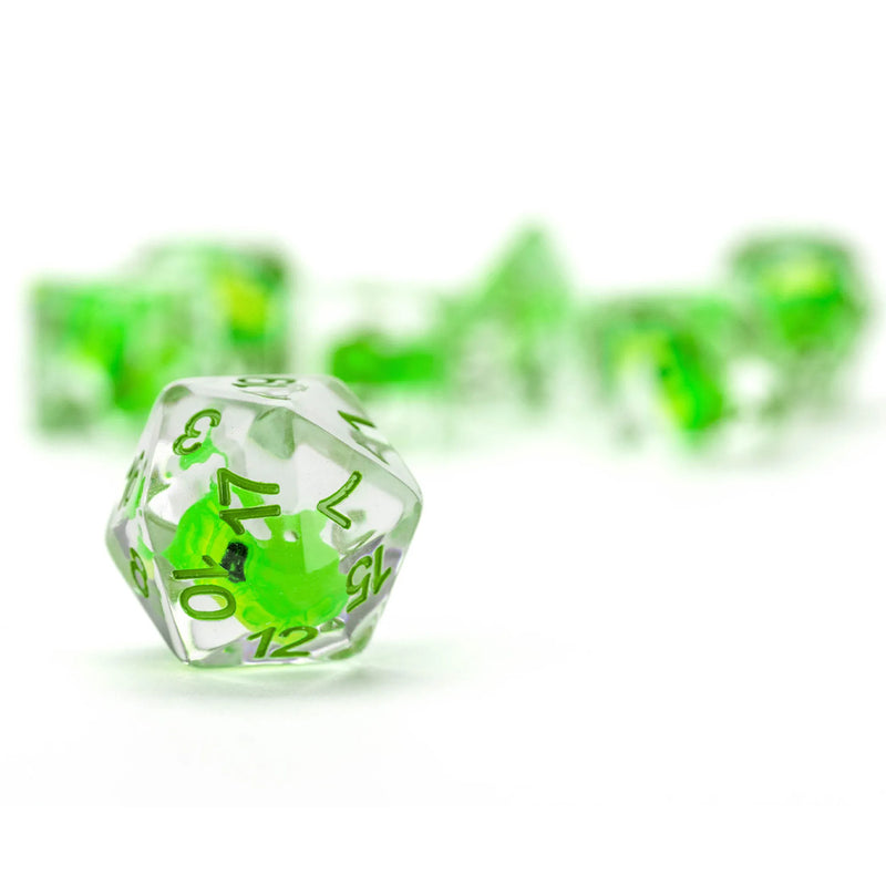 Dragon Storm Green Dragon Inclusion Dice (Handcrafted Dice )