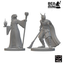 Dragonborn Sorcerers | BeaMini Unpainted RPG Miniatures