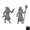 Dragonborn Wizards | BeaMini Unpainted RPG Miniatures