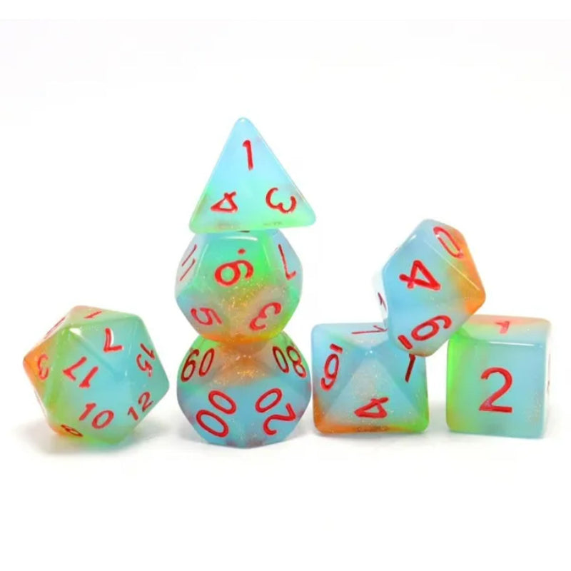 Dream It Possible - 7 Piece Polyhedral Dice Set + Dice Bag