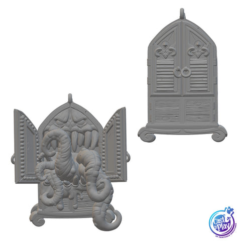 Dungeon Mimics - Armoire | BeaMini Unpainted RPG Miniatures