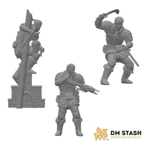 Dusty Dirks Bandits | BeaMini Unpainted RPG Miniatures