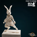 Elacott - Rabbitfolk Bard | BeaMini Print to Order Miniatures
