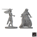 Elf Female Bladesingers | BeaMini Unpainted RPG Miniatures
