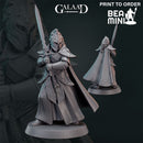 Elf Fighters | BeaMini Print to Order Miniatures