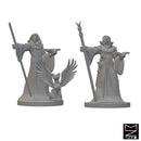 Elf Wizards | BeaMini Unpainted RPG Miniatures