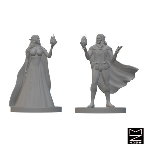Elven Sorcerer (Wave 2) | BeaMini Unpainted RPG Miniatures