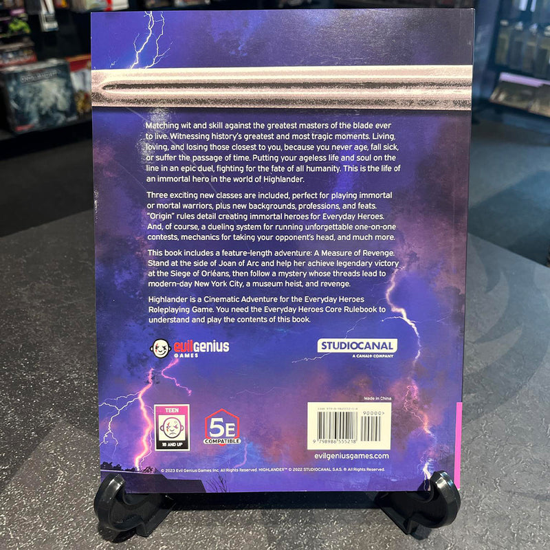 Everyday Heroes RPG - Highlander Cinematic Adventures (5th Edition D&D Compatible)